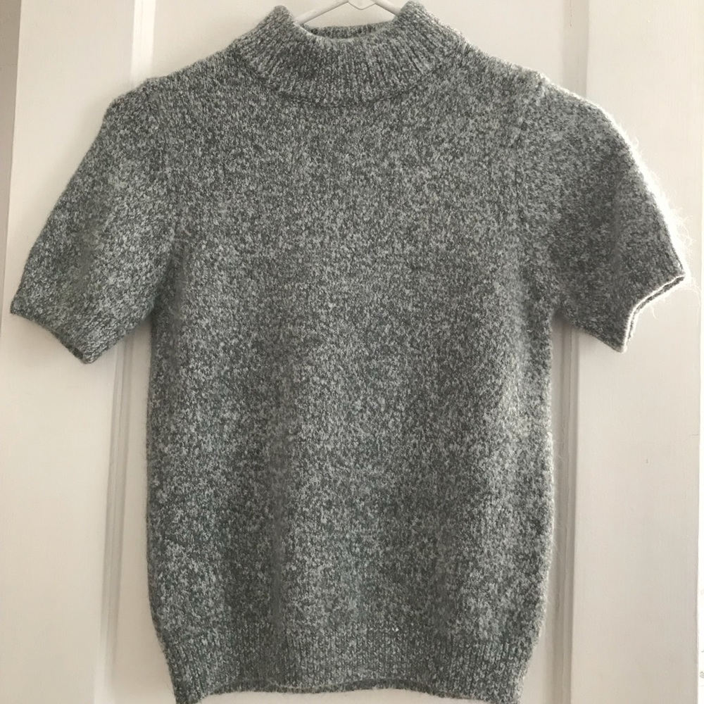 ASOS short sleeved fuzzy sweater